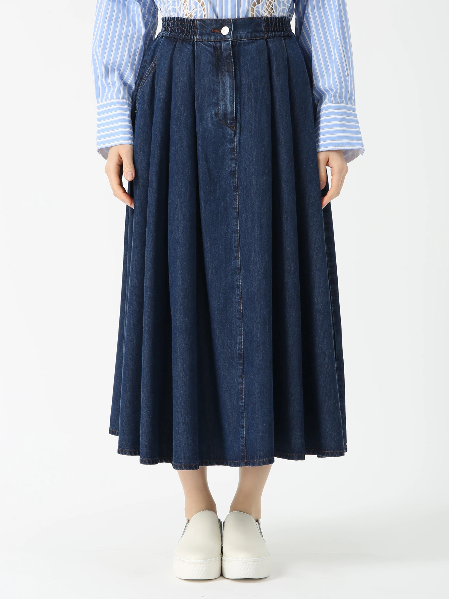 セルロース デニム スカート ｜ PINORE（ピノーレ）｜.K online SALE