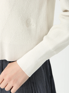 PINORE(ピノーレ) |ライトペーパー ジップ カーディガン ニット ジャケット