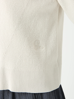 PINORE(ピノーレ) |ライトペーパー ジップ カーディガン ニット ジャケット