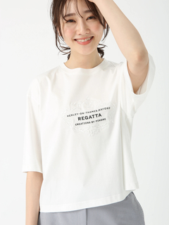 PINORE(ピノーレ) |【カタログ掲載】エンブレムスムースカット Tシャツ