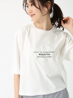 PINORE(ピノーレ) |【カタログ掲載】エンブレムスムースカット Tシャツ