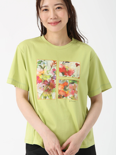 PINORE(ピノーレ) |チェルシーフラワー カットソー Tシャツ