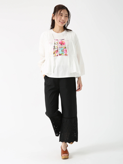 PINORE(ピノーレ) |チェルシーフラワー カットソー Tシャツ