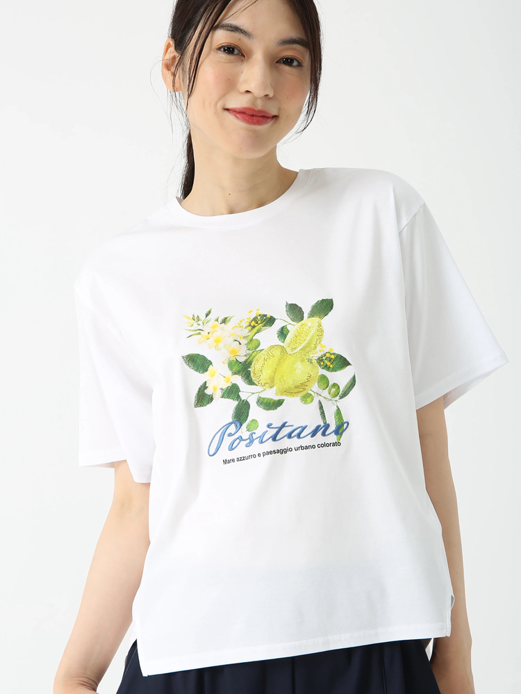 PINORE(ピノーレ) |POSITANO シトラスロゴ カットソー Tシャツ
