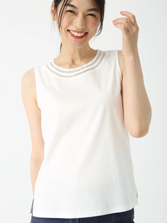 PINORE(ピノーレ) |スカイコット ノースリーブ Tシャツ