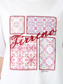 PINORE(ピノーレ) |タイルプリントカットソー Tシャツ