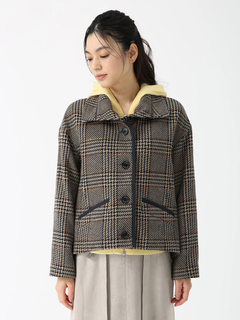 PINORE(ピノーレ) |チェックツィード ブルゾン ジャケット