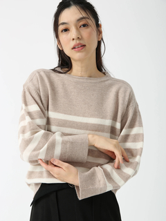 PINORE(ピノーレ) |カシル ボーダー ニット プルオーバー セーター
