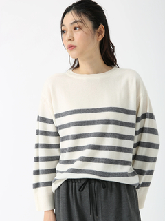 PINORE(ピノーレ) |カシル ボーダー ニット プルオーバー セーター