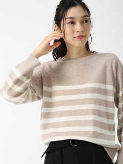 PINORE(ピノーレ) |カシル ボーダー ニット プルオーバー セーター