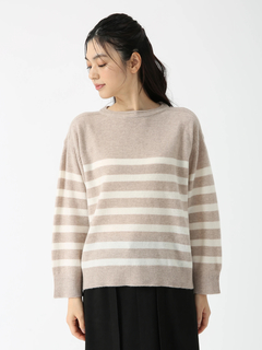 PINORE(ピノーレ) |カシル ボーダー ニット プルオーバー セーター