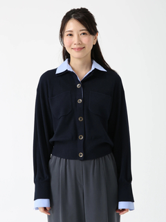 PINORE(ピノーレ) |コルティ フェイクレイヤード ニット カーディガン