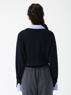 PINORE(ピノーレ) |コルティ フェイクレイヤード ニット カーディガン