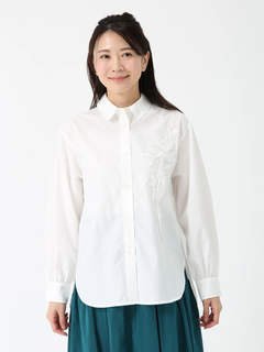 PINORE(ピノーレ) |エンブコットン ブラウス シャツ