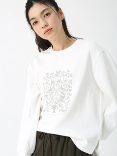 PINORE(ピノーレ) |フロッキープリント ロンT Tシャツ カットソー