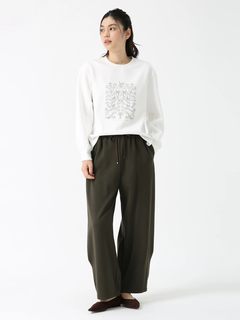 PINORE(ピノーレ) |フロッキープリント ロンT Tシャツ カットソー