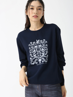 PINORE(ピノーレ) |フロッキープリント ロンT Tシャツ カットソー