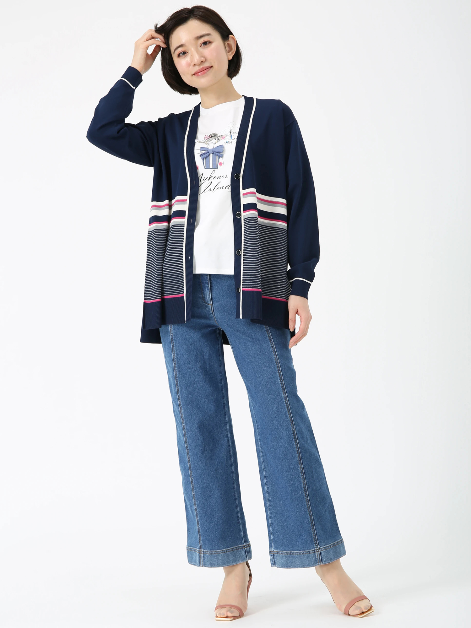 リメイクデニム リメイク風 デニム パンツ ジーパン ｜ JUDY COLLECTION
