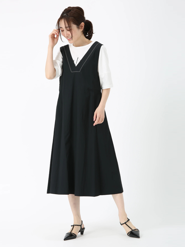 JUDY COLLECTION(ジュディコレクション) |ソフト ツイル ワンピース ジャンパースカート ジャンスカ