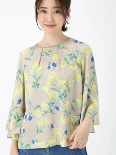 JUDY COLLECTION(ジュディコレクション) |クルーズ フラワー プリント ブラウス シャツ プルオーバー