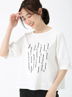 JUDY COLLECTION(ジュディコレクション) |【日本製】カット チュール Ｔシャツ