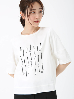 JUDY COLLECTION(ジュディコレクション) |【日本製】カット チュール Ｔシャツ