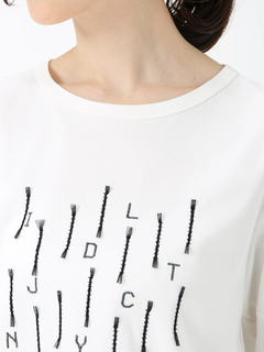 JUDY COLLECTION(ジュディコレクション) |【日本製】カット チュール Ｔシャツ