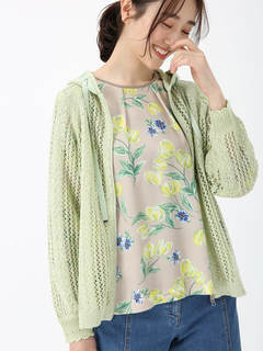 JUDY COLLECTION(ジュディコレクション) |ペーパー レーヨン ニット カーディガン セーター