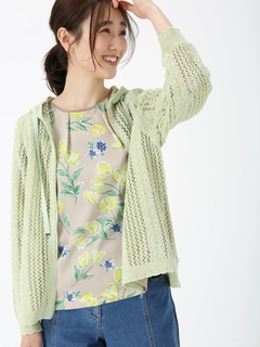 JUDY COLLECTION(ジュディコレクション) |ペーパー レーヨン ニット カーディガン セーター