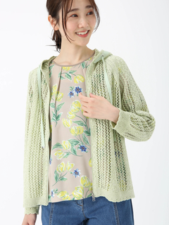 JUDY COLLECTION(ジュディコレクション) |ペーパー レーヨン ニット カーディガン セーター