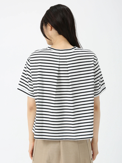 JUDY COLLECTION(ジュディコレクション) |【日本製】フラワー ボーダーT Tシャツ プリントT