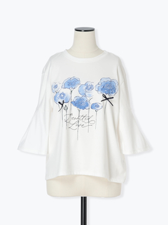 モラビト✴︎スペル⭐️ジオメトリック柄プリントプルオーバーブラウス