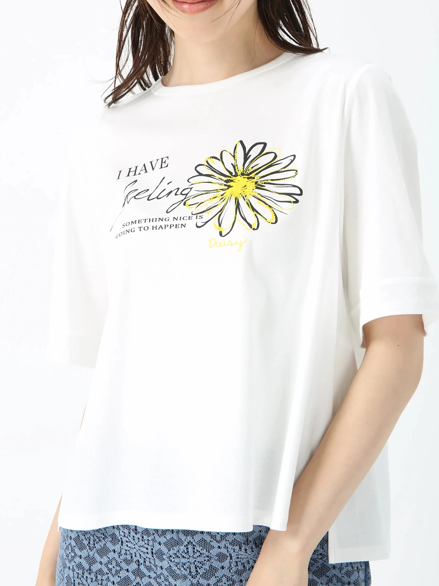 デイジー フラワー Tシャツ プリントT ｜ JUDY COLLECTION