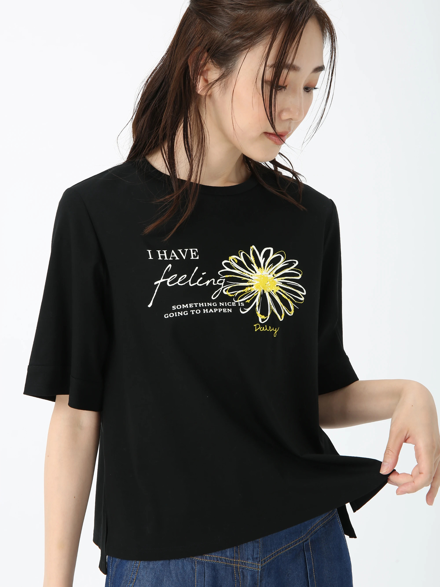 ddim Tシャツ デイジー フラワー Tシャツ プリントT | JUDY COLLECTION
