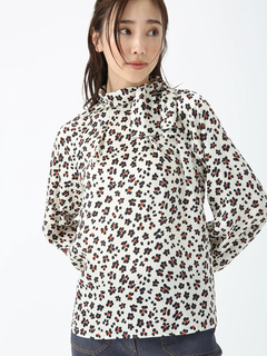 JUDY COLLECTION(ジュディコレクション) |FASACコラボ アニマルフラワー リボン付き ブラウス シャツ