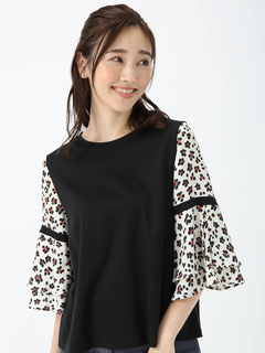 JUDY COLLECTION(ジュディコレクション) |【日本製】FASACコラボ アニマルフラワー プルオーバー ブラウス シャツ