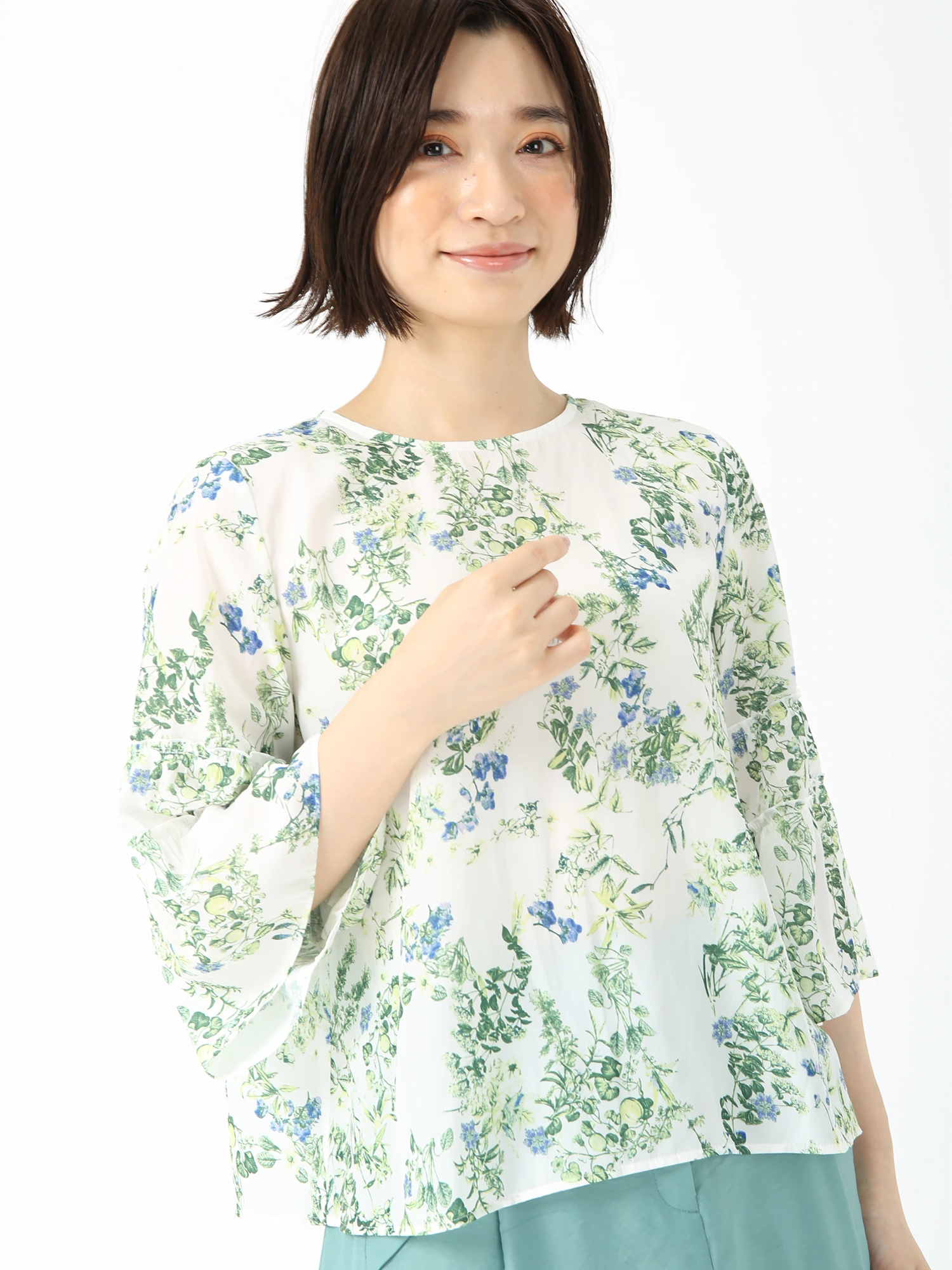 日本製】ガーデンフラワー ブラウス プルオーバー ｜ JUDY COLLECTION