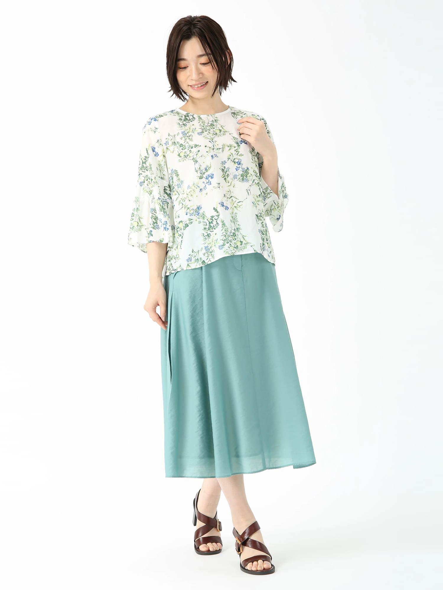 日本製】ガーデンフラワー ブラウス プルオーバー ｜ JUDY COLLECTION