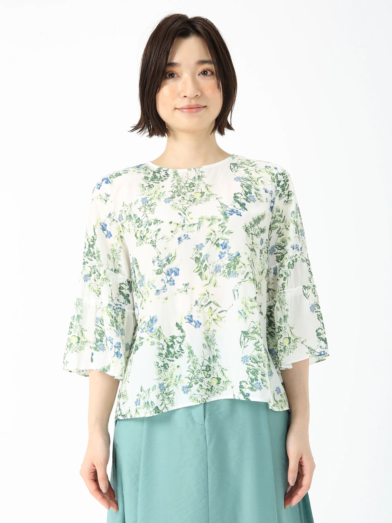 日本製】ガーデンフラワー ブラウス プルオーバー ｜ JUDY COLLECTION