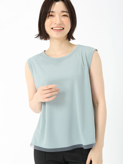 JUDY COLLECTION(ジュディコレクション) |【日本製】ハイツイストジャージ ノースリーブ プルオーバー