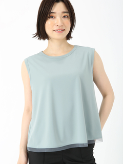 JUDY COLLECTION(ジュディコレクション) |【日本製】ハイツイストジャージ ノースリーブ プルオーバー