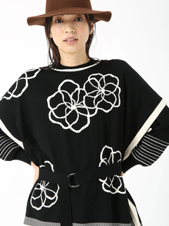 JUDY COLLECTION(ジュディコレクション) |ピーチストレッチ ポンチョ ニット セーター