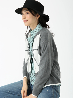 JUDY COLLECTION(ジュディコレクション) |フラワーシルエット カーディガン