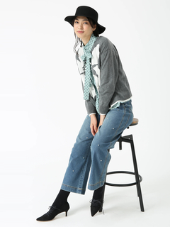 JUDY COLLECTION(ジュディコレクション) |フラワーシルエット カーディガン