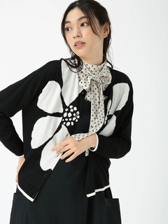 JUDY COLLECTION(ジュディコレクション) |フラワーシルエット カーディガン