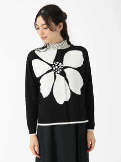 JUDY COLLECTION(ジュディコレクション) |フラワーシルエット カーディガン