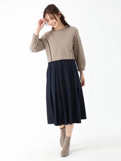 JUDY COLLECTION(ジュディコレクション) |タイルジャガード ワンピース ドレス