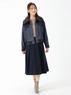 JUDY COLLECTION(ジュディコレクション) |タイルジャガード ワンピース ドレス