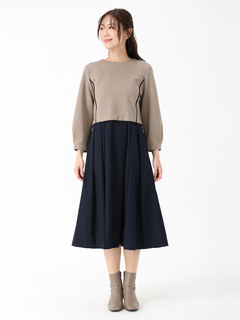 JUDY COLLECTION(ジュディコレクション) |タイルジャガード ワンピース ドレス