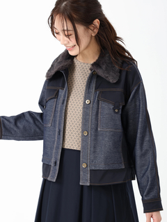 JUDY COLLECTION(ジュディコレクション) |デニムタフタ ジャケット ブルゾン